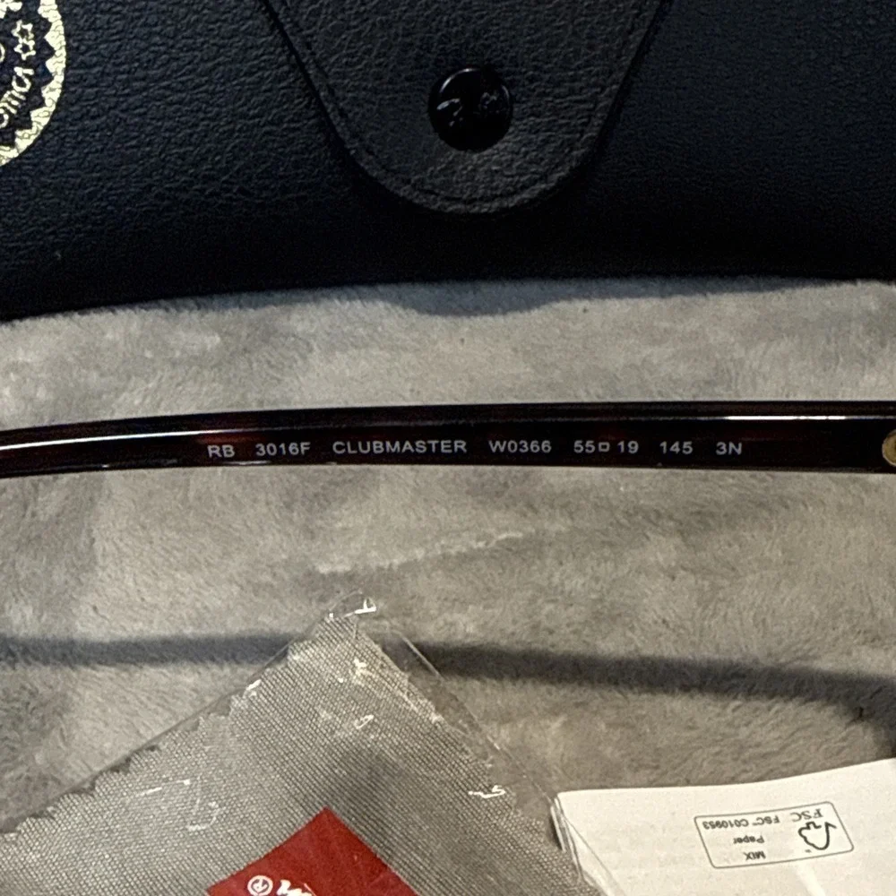 RAY BAN RB3016F W0366 Tortoise on Arista Square 55 mm Unisex Sunglasses